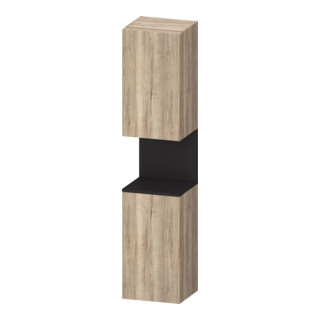 Duravit Armoire haute Qatego 40x36x176 cm, 2 portes, à gauche, gris mat/marbre E