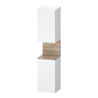 Duravit Armoire haute Qatego 40x36x176 cm, 2 portes, à gauche, marbre œuf/blanc mat