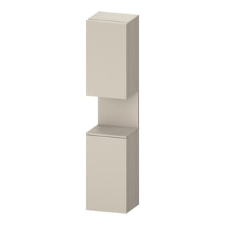 Duravit Armoire haute Qatego 40x36x176 cm, 2 portes, à gauche, taupe mat