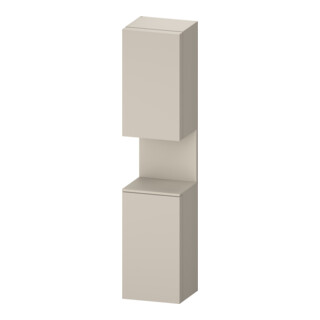 Duravit Armoire haute Qatego 40x36x176 cm, 2 portes, à gauche, taupe mat