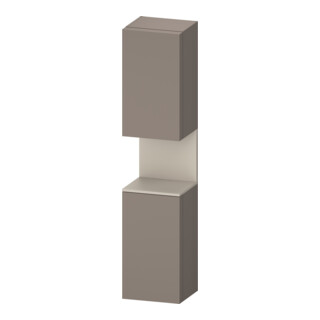 Duravit Armoire haute Qatego 40x36x176 cm, 2 portes, B, à droite, Taupe mat/bas ma