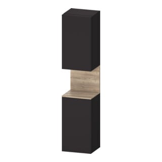 Duravit Armoire haute Qatego 40x36x176 cm, 2 portes, blanc, à droite, gris mat