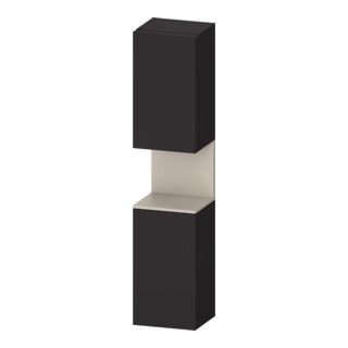 Duravit Armoire haute Qatego 40x36x176 cm, 2 portes, blanc, à droite, profondeur avec poignée mat