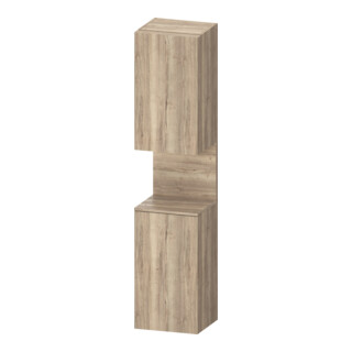 Duravit Armoire haute Qatego 40x36x176 cm, 2 portes, blanc, à gauche, marbre œuf