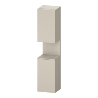 Duravit Armoire haute Qatego 40x36x176 cm, 2 portes, blanc, à gauche, mat taupe