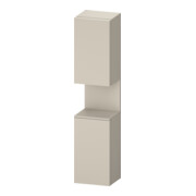 Duravit Armoire haute Qatego 40x36x176 cm, 2 portes, blanc, à gauche, mat taupe