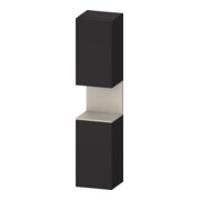 Duravit Armoire haute Qatego 40x36x176 cm, 2 portes, blanc, à gauche, profondeur avec poignée mat