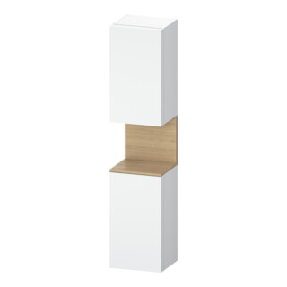 Duravit Armoire haute Qatego 40x36x176 cm, 2 portes, blanc, à gauche, sans miroir