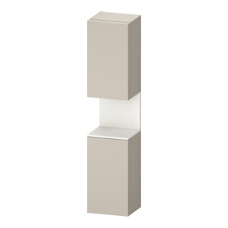 Duravit Armoire haute Qatego 40x36x176 cm, 2 portes, blanc, avec miroir