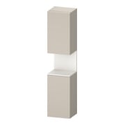 Duravit Armoire haute Qatego 40x36x176 cm, 2 portes, blanc, avec miroir