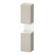 Duravit Armoire haute Qatego 40x36x176 cm, 2 portes, blanc brillant/taupe mat-1