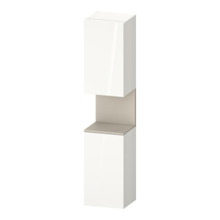 Duravit Armoire haute Qatego 40x36x176 cm, 2 portes, blanc, gauche, brillant
