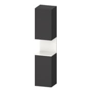 Duravit Armoire haute Qatego 40x36x176 cm, 2 portes, blanc/gris mat