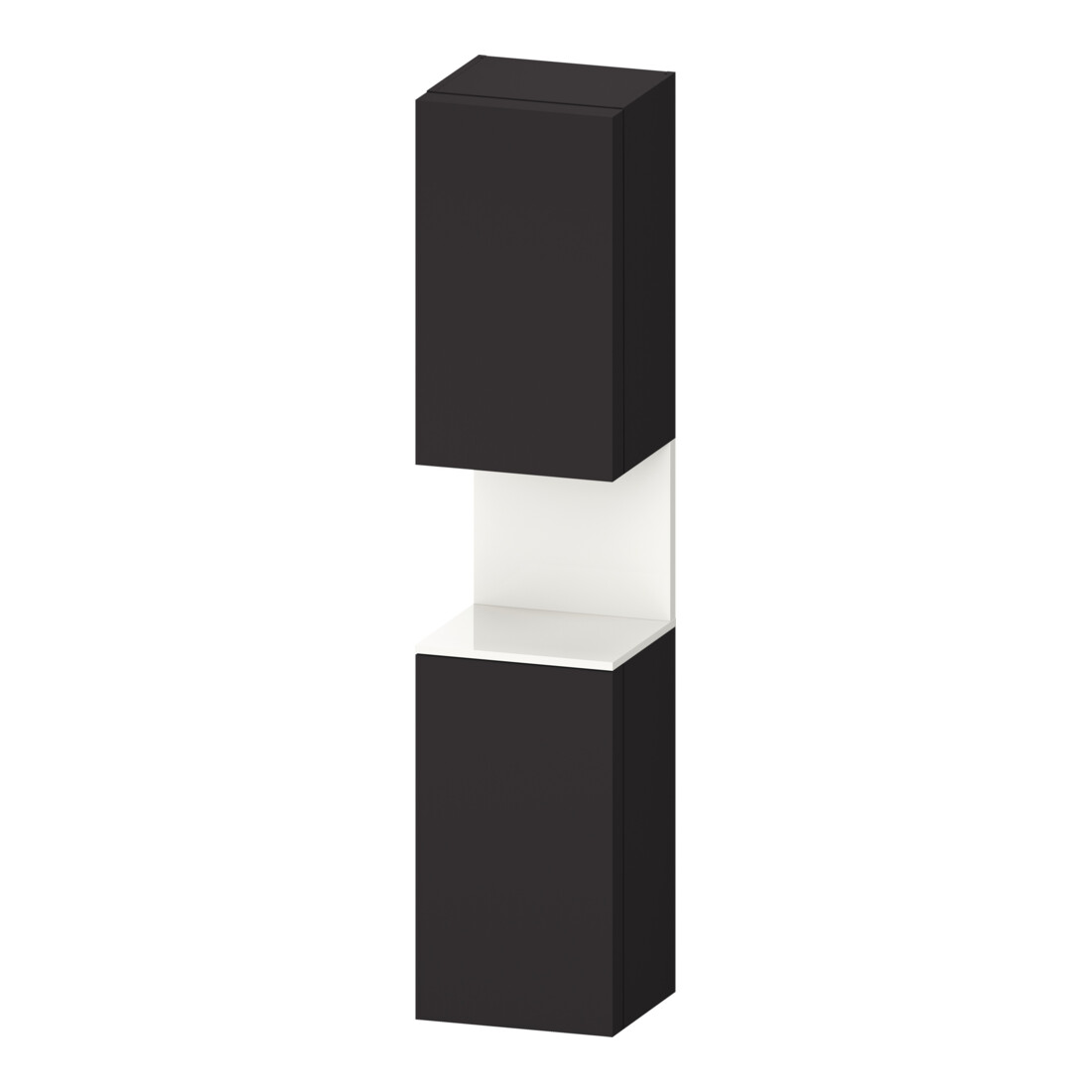 Duravit Armoire haute Qatego 40x36x176 cm, 2 portes, blanc/gris mat