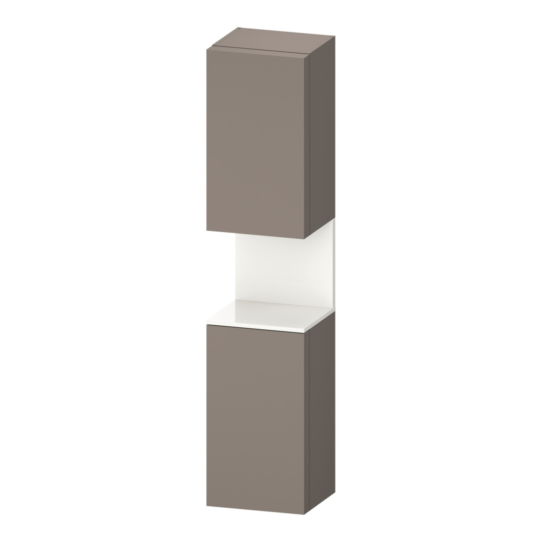Duravit Armoire haute Qatego 40x36x176 cm, 2 portes, blanc hg/b ma, à gauche