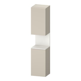 Duravit Armoire haute Qatego 40x36x176 cm, 2 portes, blanc mat, à droite