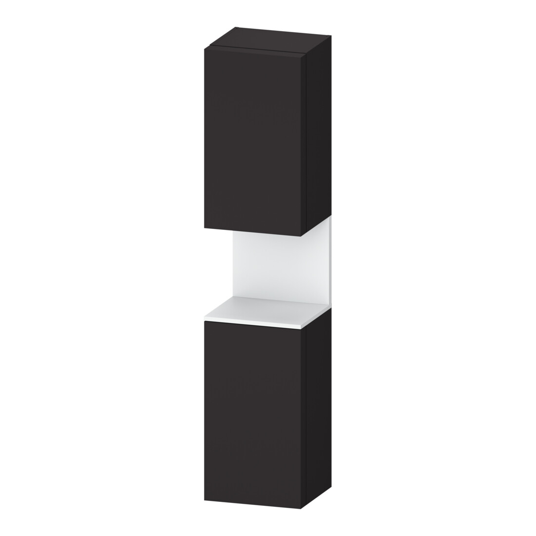 Duravit Armoire haute Qatego 40x36x176 cm, 2 portes, blanc mat avec poignée