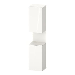 Duravit Armoire haute Qatego 40x36x176 cm, 2 portes, blanc mat/blanc brillant