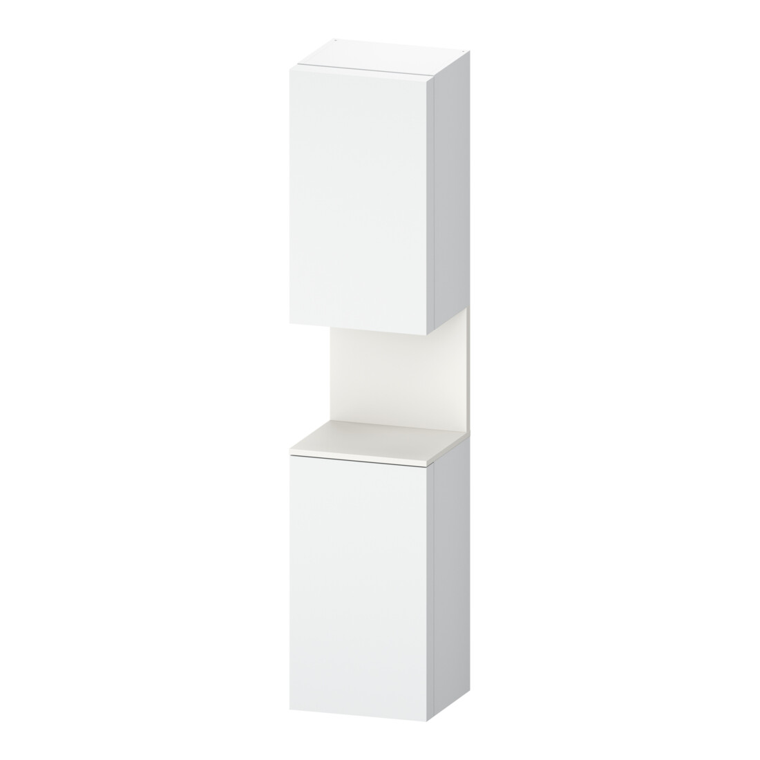 Duravit Armoire haute Qatego 40x36x176 cm, 2 portes, blanc mat/bois mat