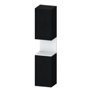 Duravit Armoire haute Qatego 40x36x176 cm, 2 portes, blanc mat/Chêne noir