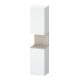 Duravit Armoire haute Qatego 40x36x176 cm, 2 portes, blanc mat/lavabo-1