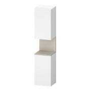 Duravit Armoire haute Qatego 40x36x176 cm, 2 portes, blanc mat/lavabo