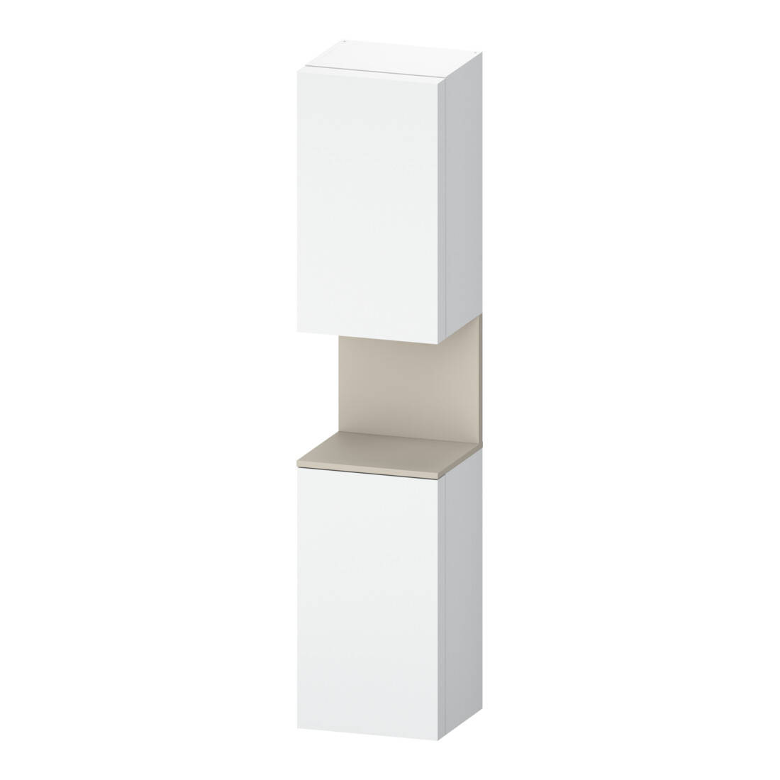 Duravit Armoire haute Qatego 40x36x176 cm, 2 portes, blanc mat/lavabo