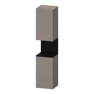 Duravit Armoire haute Qatego 40x36x176 cm, 2 portes, blanc mat/noir