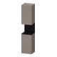 Duravit Armoire haute Qatego 40x36x176 cm, 2 portes, blanc mat/noir-1