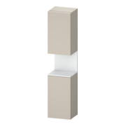 Duravit Armoire haute Qatego 40x36x176 cm, 2 portes, blanc, mat/taureau