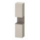 Duravit Armoire haute Qatego 40x36x176 cm, 2 portes, droite, blanc mat/taupe mat-1
