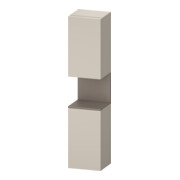 Duravit Armoire haute Qatego 40x36x176 cm, 2 portes, droite, blanc mat/taupe mat