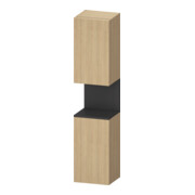 Duravit Armoire haute Qatego 40x36x176 cm, 2 portes, droite, gris m/E Nat
