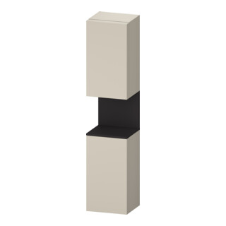 Duravit Armoire haute Qatego 40x36x176 cm, 2 portes, droite, gris mat/bois mat