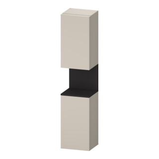 Duravit Armoire haute Qatego 40x36x176 cm, 2 portes, droite, gris mat/ton bois