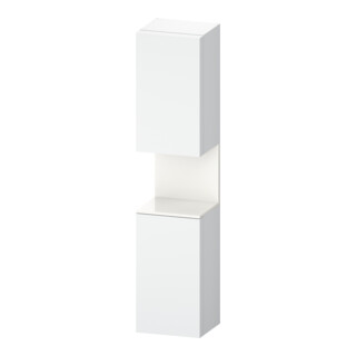 Duravit Armoire haute Qatego 40x36x176 cm, 2 portes, gauche, blanc brillant/blanc mat