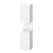Duravit Armoire haute Qatego 40x36x176 cm, 2 portes, gauche, blanc brillant/blanc mat