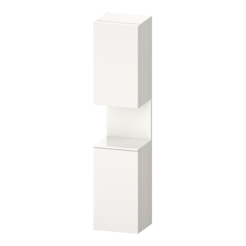 Duravit Armoire haute Qatego 40x36x176 cm, 2 portes, gauche, blanc brillant/mat