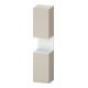 Duravit Armoire haute Qatego 40x36x176 cm, 2 portes, gauche, blanc mat/taupe mat-1