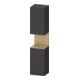 Duravit Armoire haute Qatego 40x36x176 cm, 2 portes, gauche, chêne naturel/mat graphite-1