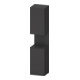 Duravit Armoire haute Qatego 40x36x176 cm, 2 portes, gauche, graphit mat-1