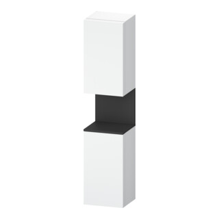 Duravit Armoire haute Qatego 40x36x176 cm, 2 portes, gauche, gris/blanc mat