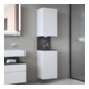 Duravit Armoire haute Qatego 40x36x176 cm, 2 portes, gauche, gris/blanc mat-5