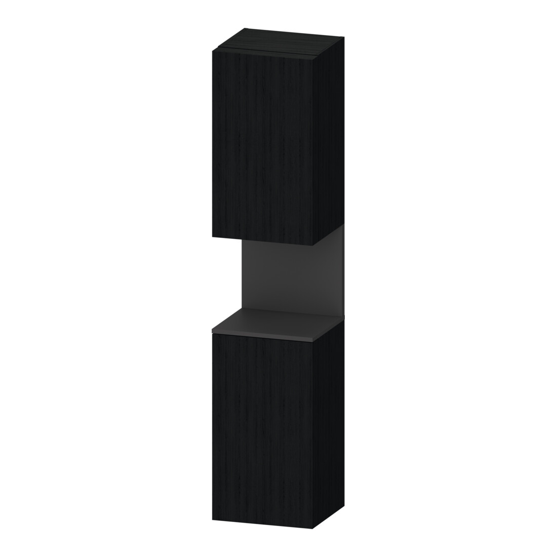 Duravit Armoire haute Qatego 40x36x176 cm, 2 portes, gauche, gris mat/blanc