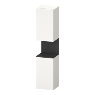 Duravit Armoire haute Qatego 40x36x176 cm, 2 portes, gris/mat blanc