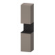 Duravit Armoire haute Qatego 40x36x176 cm, 2 portes, gris mat/bois massif-1