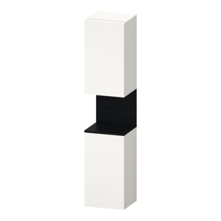 Duravit Armoire haute Qatego 40x36x176 cm, 2 portes, H, L, à droite, noir/blanc mat