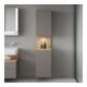 Duravit Armoire haute Qatego 40x36x176 cm, 2 portes, H, P, à gauche, chêne naturel/béton mat