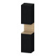 Duravit Armoire haute Qatego 40x36x176 cm, 2 portes, I, G, à gauche, E Na/E noir-1