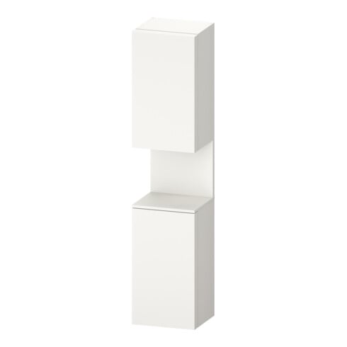 Duravit Armoire haute Qatego 40x36x176 cm, 2 portes, raccord gauche, blanc mat
